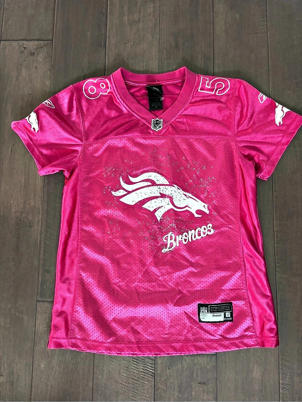 Reebok Denver Broncos Miller #58 Jersey Pink Medium Like New